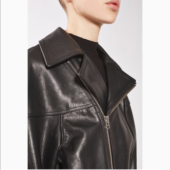SAINT LAURENT STYLE LEATHER JACKET - Picture 3 of 6